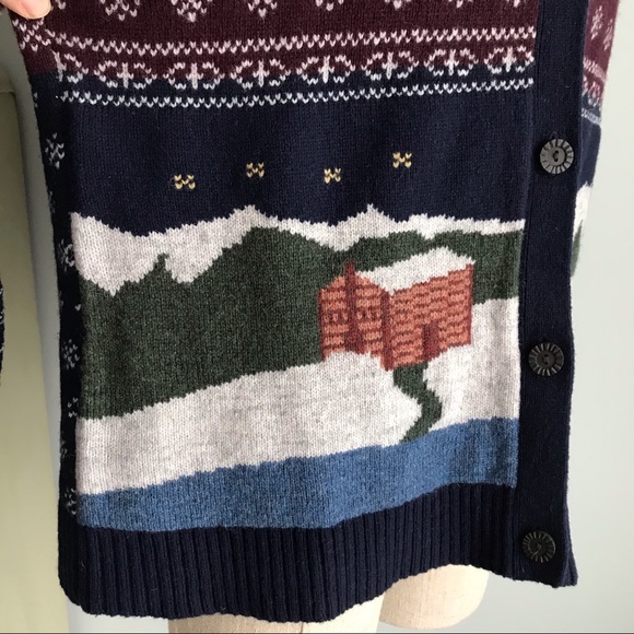 Cozy WOOLRICH Winter Mountain Cabin Wool Cardigan - Picture 4 of 10